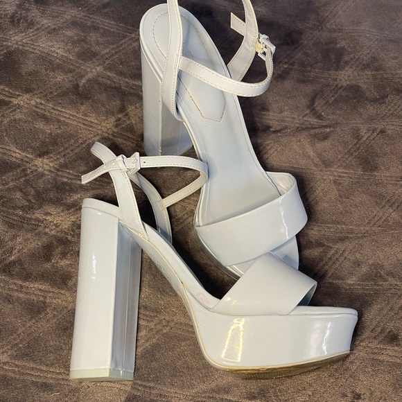 Aldo Shoes “ Kandie” Powder Blue Platform Sandal US 8 - Picture 6 of 17